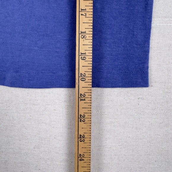 Vtg Sears Sportswear Football Jersey Youth M 10-12 Blue 70s 50/50 Retro Tee - Picture 8 of 10